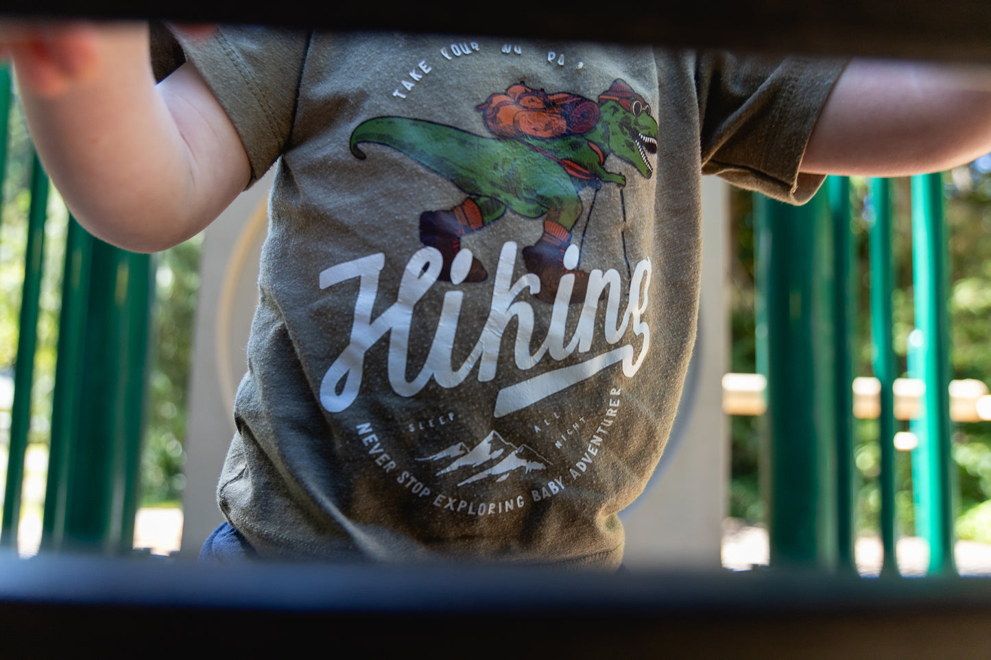 Dino Explorer - Baby Adventurer™ - Dinosaur Hiking Toddler Tee