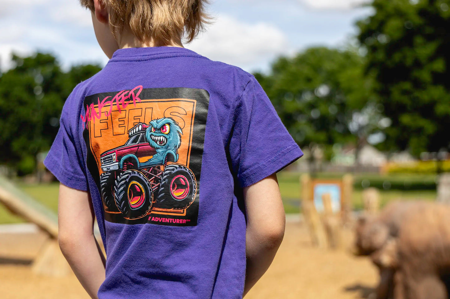 Monster Feels, Monster Truck - Baby Adventurer™ - Let 'Em Roar Toddler Tee